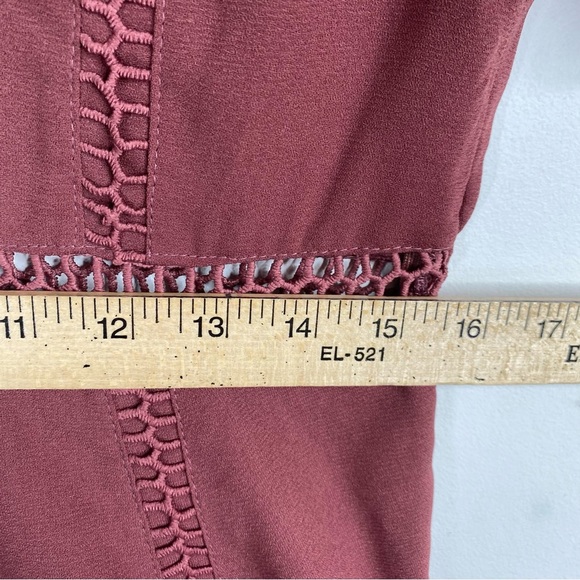 NWT Moon River Dress L Short Sleeve Mini Cut Out Boho Tuckernuck Anthropologie - Picture 11 of 12